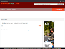 Tablet Screenshot of annoncevous.com
